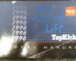 1996 GMC Topkick Owner's Manual