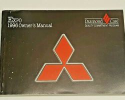 1996 Mitsubishi Expo Owner's Manual