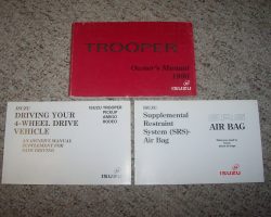 1996 Isuzu Trooper Owner's Manual Set