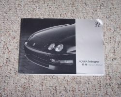 1998 Acura Integra 4-Door Owner's Manual