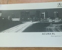 1999 Acura 3.5RL Navigation System Owner's Manual