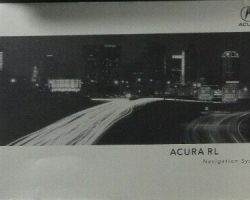 2000 Acura 3.5RL Navigation System Owner's Manual