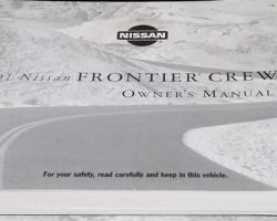 2001 Nissan Frontier Crew Cab Owner's Manual