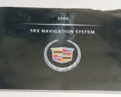 2006 Cadillac SRX Navigation System Owner's Manual