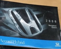 2006 Honda Accord Hybrid Navigation System Owner's Manual