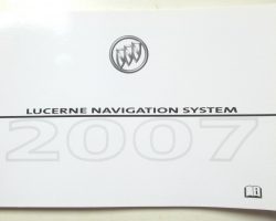 2007 Buick Lucerne Navigation System Owner's Manual