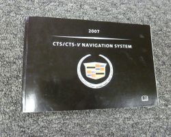 2007 Cadillac CTS Navigation System Owner's Manual