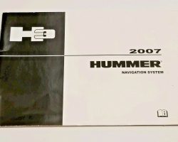 2007 Hummer H3 Navigation System Owner's Manual