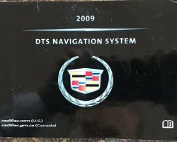 2009 Cadillac DTS Navigation System Owner's Manual