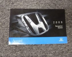 2009 Honda Accord Navigation System Owner's Manual
