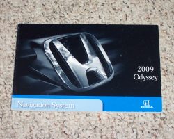 2009 Honda Odyssey Navigation System Owner's Manual