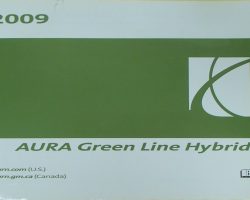 2009 Saturn Aura Hybrid Owner's Manual