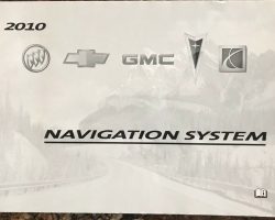 2010 Buick Enclave Navigation System Owner's Manual