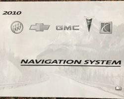 2010 Buick Lucerne Navigation System Owner's Manual