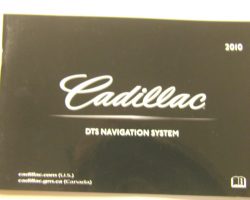2010 Cadillac DTS Navigation System Owner's Manual