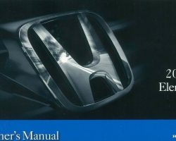 2010 Honda Element Owner's Manual