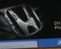 2010 Honda Pilot Navigation System Owner's Manual