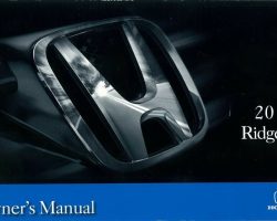 2010 Honda Ridgeline Owner's Manual