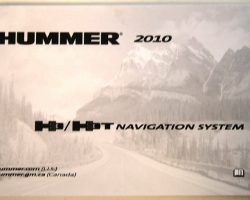 2010 Hummer H3 & H3T Navigation System Owner's Manual