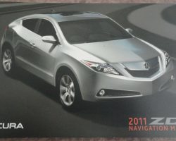 2011 Acura ZDX Navigation System Owner's Manual