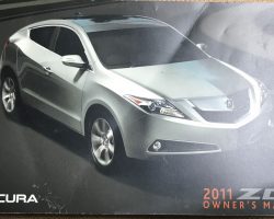 2011 Acura ZDX Owner's Manual