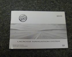 2011 Buick LaCrosse Navigation System Owner's Manual