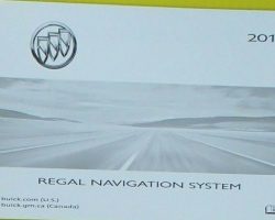 2011 Buick Regal Navigation System Owner's Manual