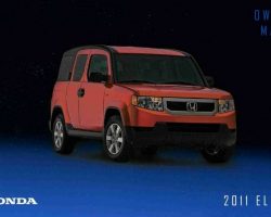 2011 Honda Element Owner's Manual