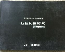 2011 Hyundai Genesis Coupe Owner's Manual