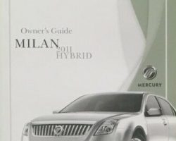 2011 Mercury Milan Hybrid Owner's Manual