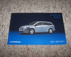2011 Honda Odyssey Navigation System Owner's Manual
