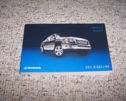 2011 Honda Ridgeline Owner's Manual