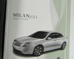 2011 Mercury Milan Owner's Manual