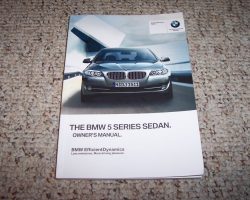 2012 BMW 535i, 550i, 535i xDrive, 550i xDrive Gran Turismo Owner's Manual