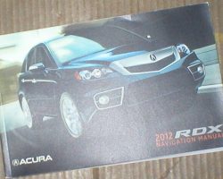 2012 Acura RDX Navigation System Owner's Manual