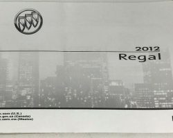 2012 Buick Regal Owner's Manual