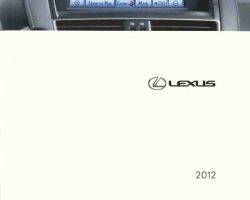 2012 Lexus HS250h Navigation System Owner's Manual