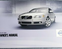 2012 Volvo S80 Owner's Manual