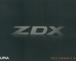 2013 Acura ZDX Owner's Manual