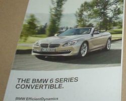 2013 BMW 640i, 650i 6-Series Including xDrive Convertible Owner's Manual