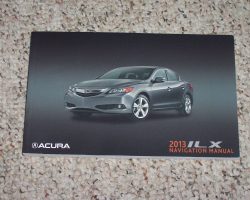 2013 Acura ILX Navigation System Owner's Manual