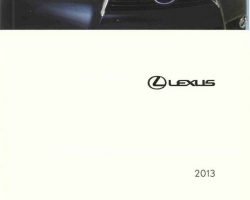 2013 Lexus GS450h Owner's Manual
