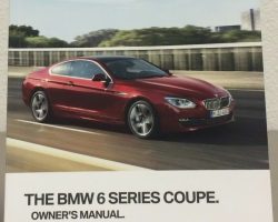 2014 BMW 640i & 650i 6-Series Including xDrive Coupe Owner's Manual
