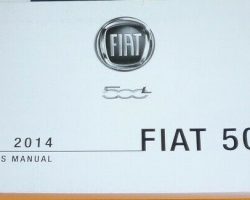 2014 Fiat 500L Owner's Manual