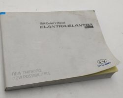 2014 Hyundai Elantra & Elantra Coupe Owner's Manual