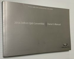 2014 Infiniti Q60 Convertible Owner's Manual