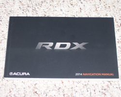 2014 Acura RDX Navigation System Owner's Manual