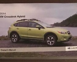 2014 Subaru XV Crosstrek Hybrid Owner's Manual