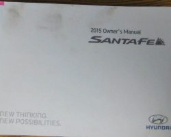 2015 Hyundai Santa Fe Owner's Manual