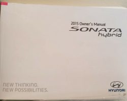 2015 Hyundai Sonata Hybrid Owner's Manual